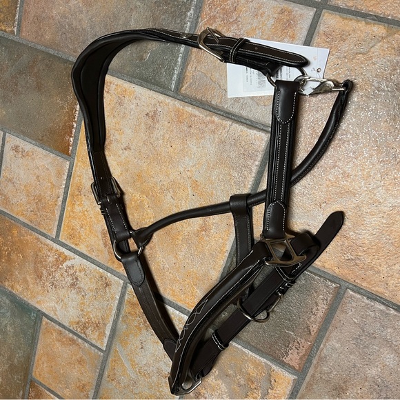 Dover Saddlery Fancy Stitch Padded Leather Halter - Picture 5 of 5